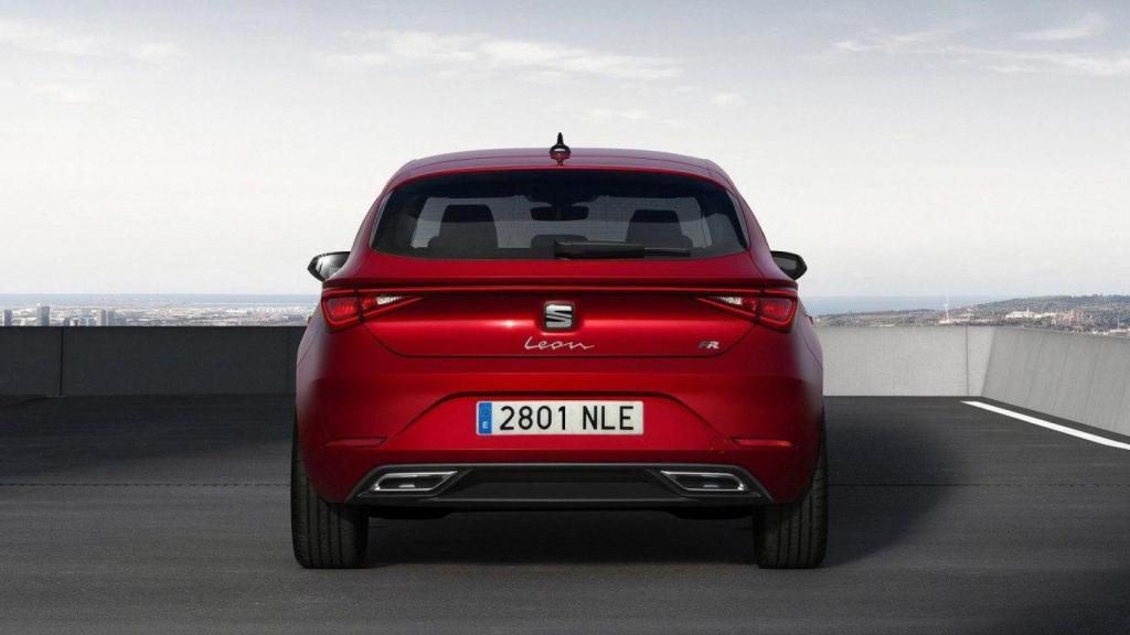 Seat Leon en su parte trasera.