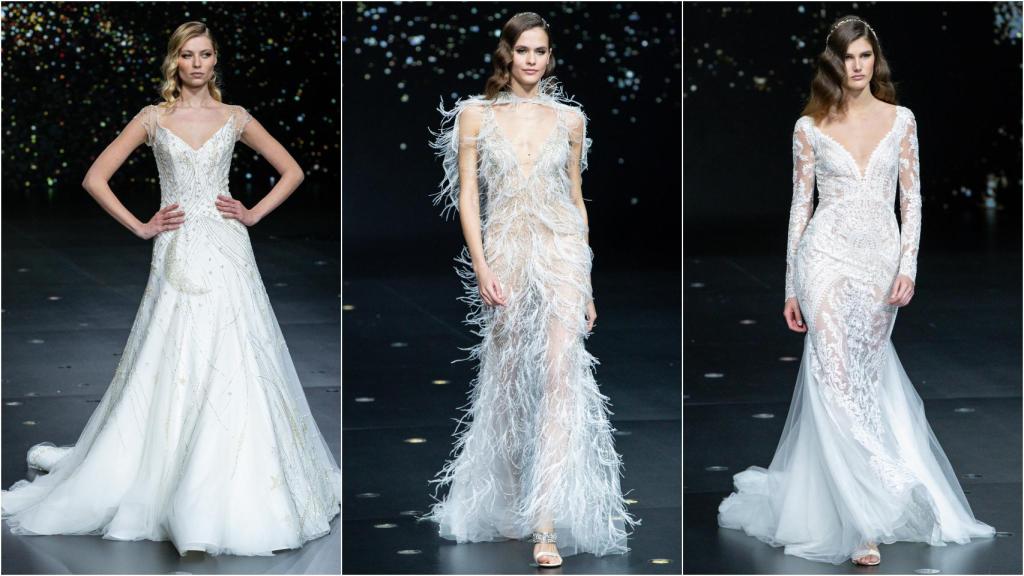 Desfile de Pronovias en la Barcelona Bridal Fashion Week.