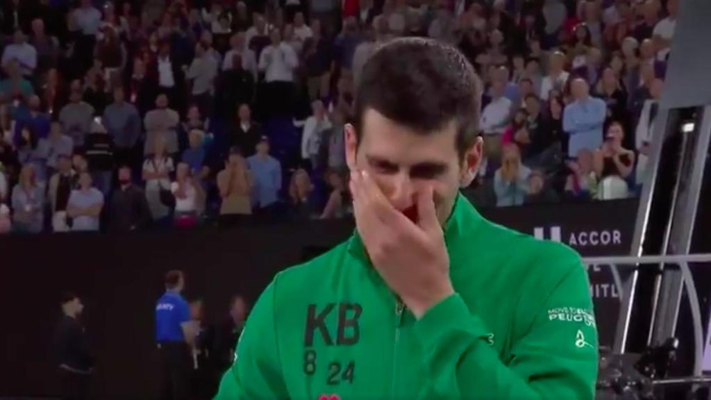 Djokovic se rompe al recordar a Kobe Bryant