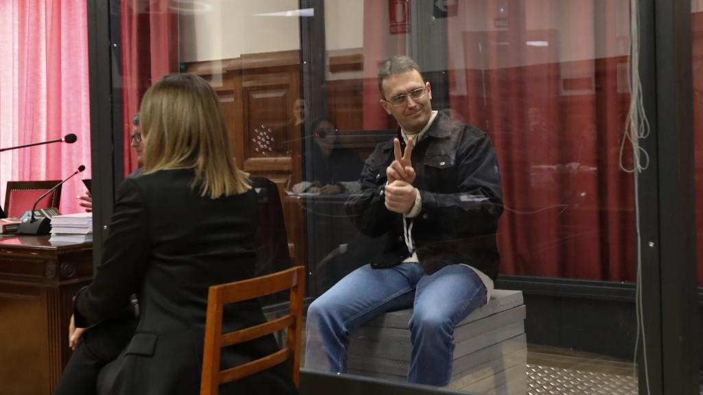 Norbert Feher, conocido como Igor el Ruso, este martes ante la Sala Única de la Audiencia Provincial de Teruel.