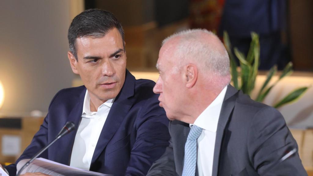 Pedro Sánchez y Faustino Blanco.