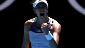 Muguruza, durante los cuartos de final del Abierto de Australia.