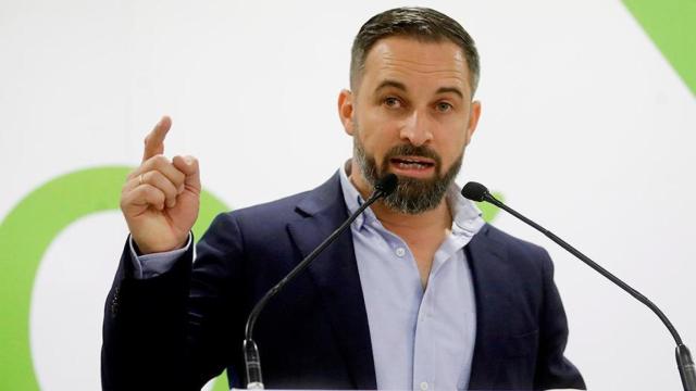 El líder de Vox, Santiago Abascal.