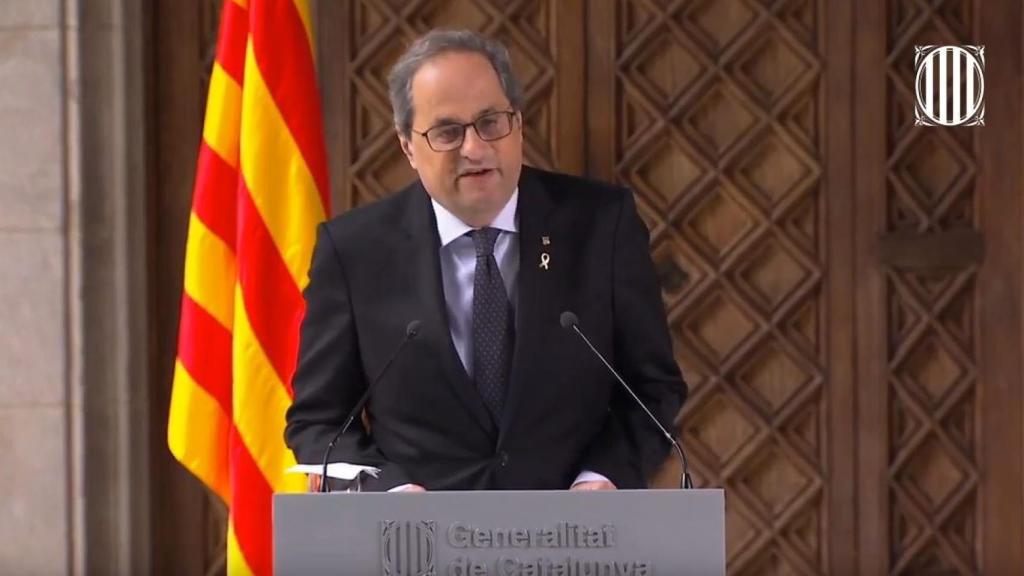 El presidente de la Generalitat de Cataluña, Quim Torra.