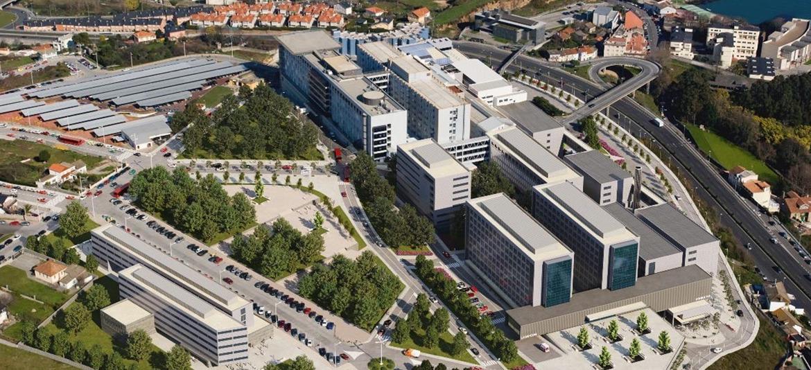 Recreación del futuro Hospital Universitario de A Coruña