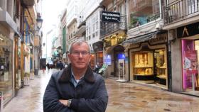 Ferenc Szabó en la Calle Real de A Coruña.