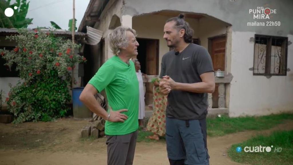 Asier y Calleja durante la emisión del programa.