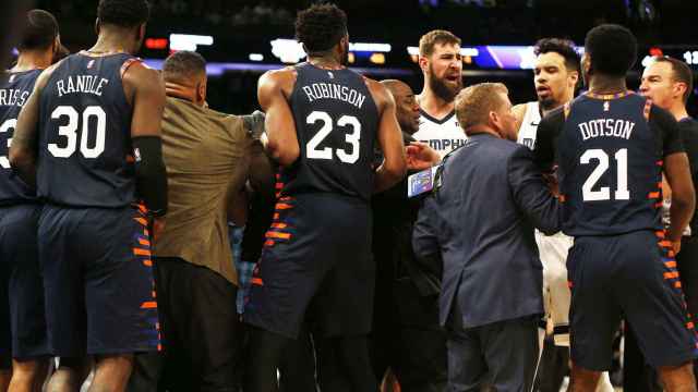 El momento de la tangana en el New York Knicks y Memphis Grizzlies