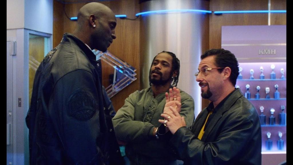 Adam Sandler junto a Kevin Garnett.