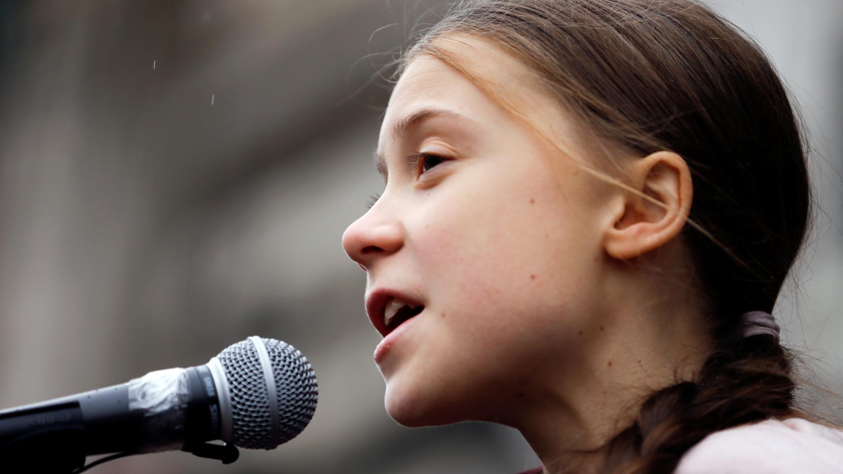 Greta Thunberg en Lausana, Suiza.