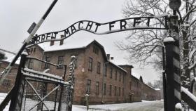 Entrada al campo de concentración de Auschwitz.