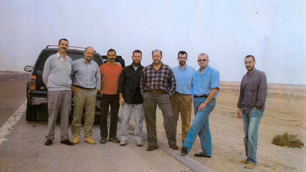 La última foto del grupo de espías antes del asesinato.