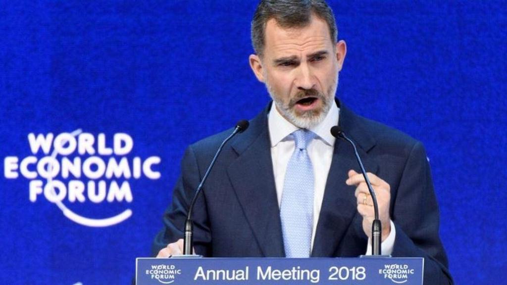 Felipe VI en el foro de Davos, en 2018.