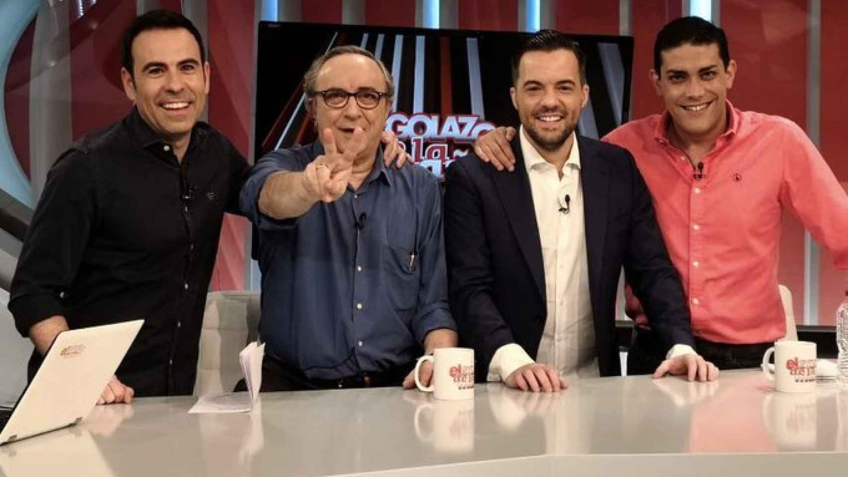 Felipe del Campo, junto a Pedro Pablo Parrado, Jorge Calabrés y Nacho Peña