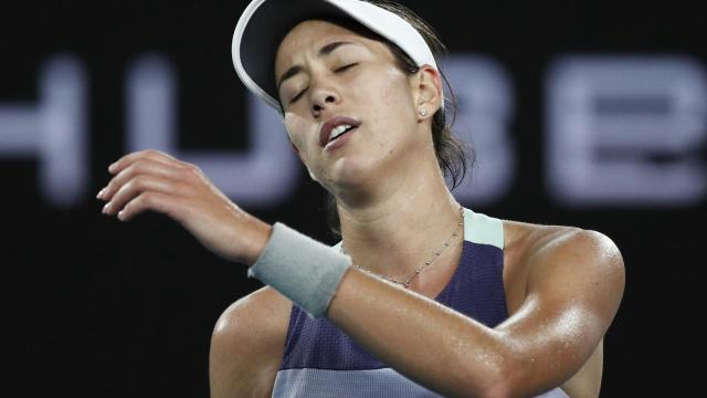 Garbiñe Muguruza, en el Abierto de Australia 2020