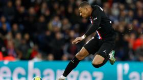 Kylian Mbappé, en un partido del PSG