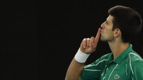 Djokovic, en un momento de un partido oficial de la ATP