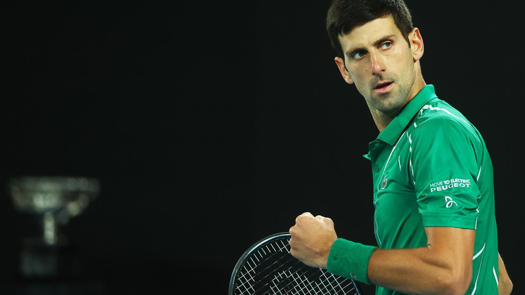 Djokovic, durante la final del Abierto de Australia.