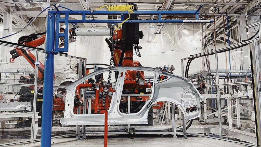 Proceso de producción del Tesla Model Y