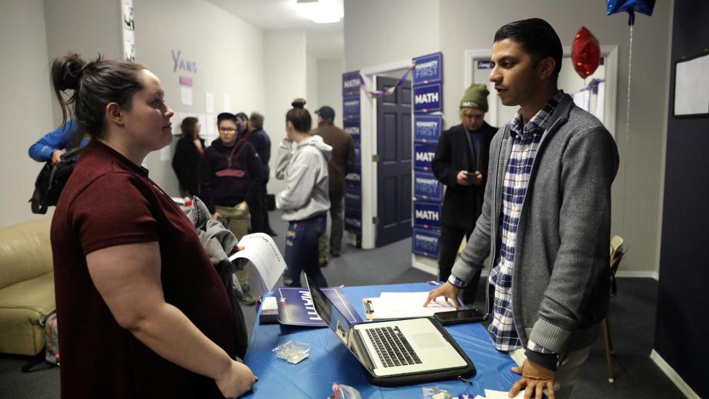 Voluntarios del 'caucus' de Iowa