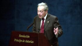 George Steiner, durante su discurso al recibir el Premio Príncipe de Asturias.