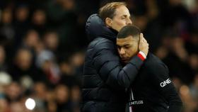 Thomas Tuchel y Kylian Mbappé