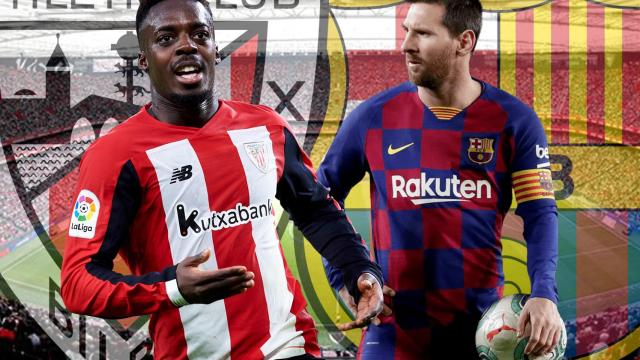 Iñaki Williams y Leo Messi