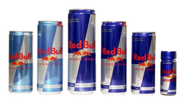 Unas latas de Red Bull.