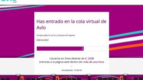 Web de Avlo totalmente colapsada.