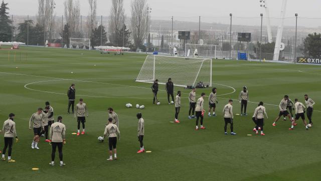 El último entrenamiento del Real Madrid antes de jugar contra Osasuna