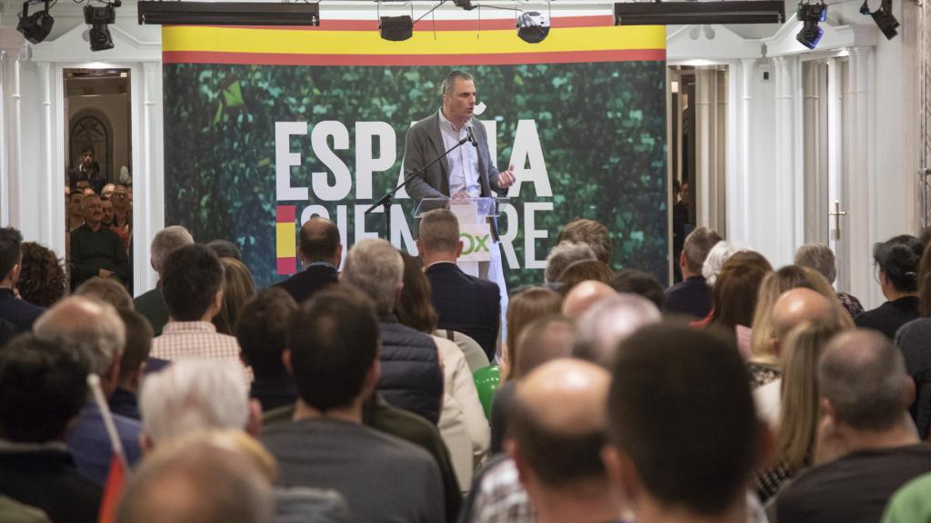 Ortega Smith, en el acto celebrado en Aranda de Duero.