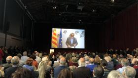 Intervención del expresidente de la Generalitat Carles Puigdemont en un acto de JxCat.