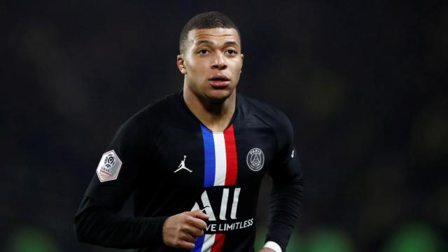 Kylian Mbappé, en un partido del PSG