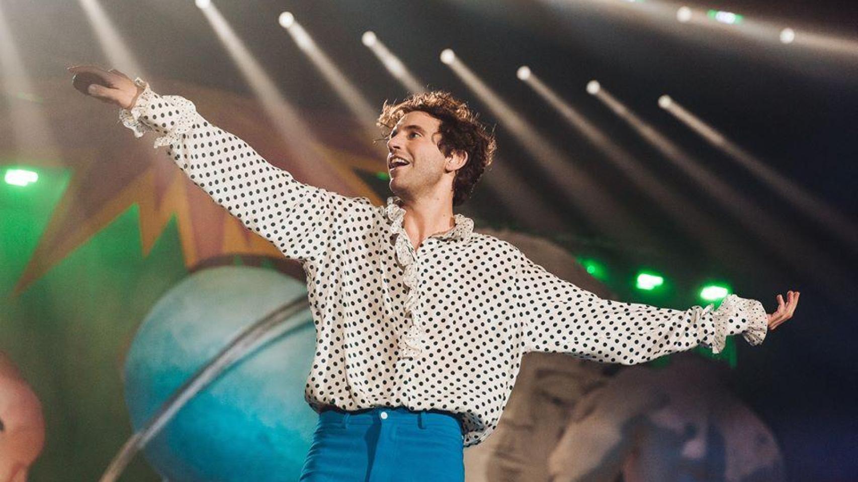 La actuación de Mika en una imagen de archivo.