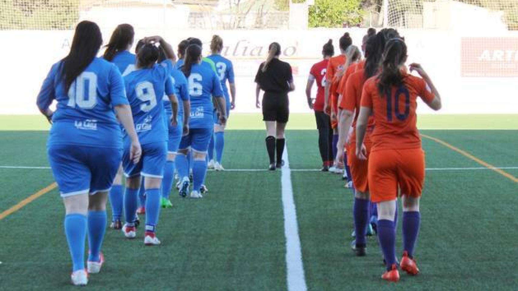 El Crevillente femenino en un partido