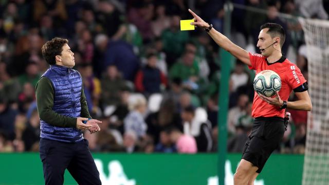 Sánchez Martínez, durante el partido Betis - Barcelona