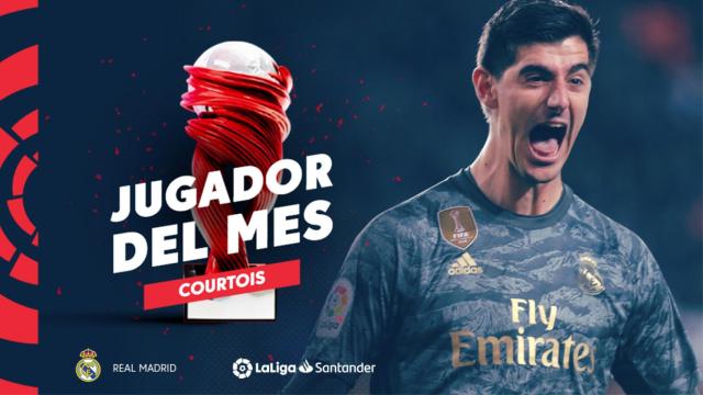 Courtois, elegido mejor jugador del mes de enero de La Liga