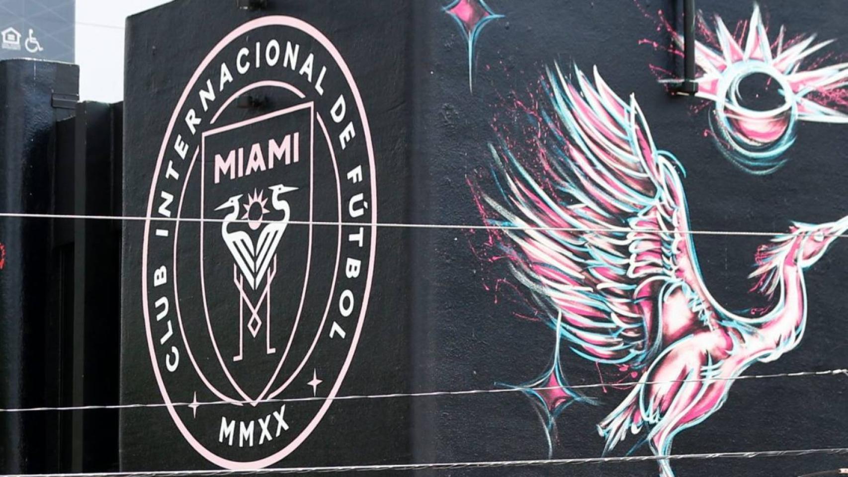 Mural del Inter Miami en la ciudad