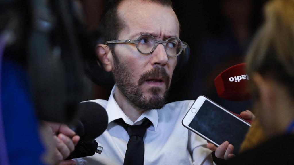 Pablo Echenique, en los pasillos del Congreso.