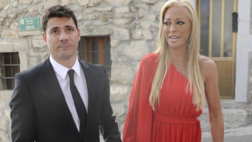 Fran Álvarez y Belén Esteban en la boda de Toño Sanchís.