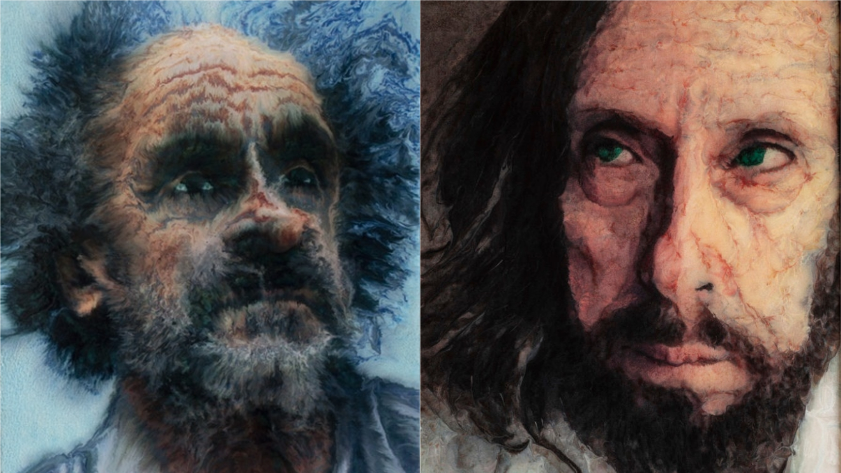 Dos de los retratos de José María Cano.