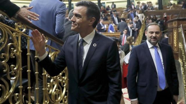 Pedro Sánchez y José Luis Ábalos.