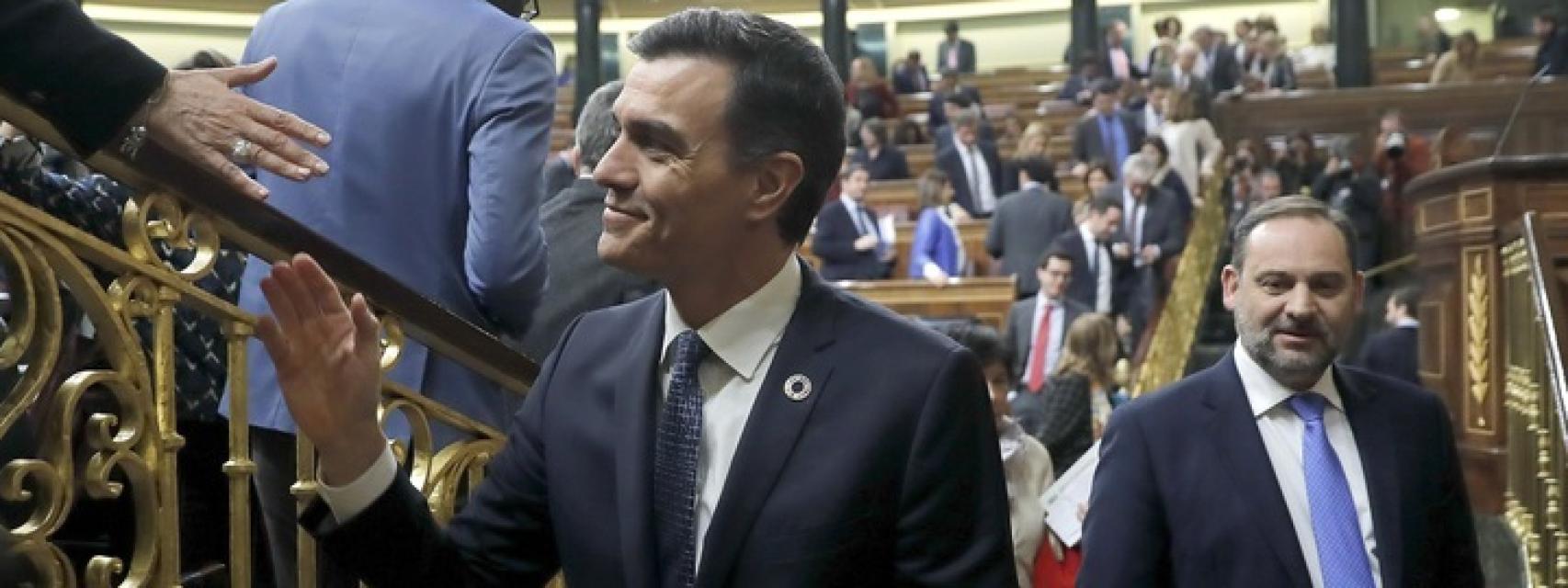 Pedro Sánchez y José Luis Ábalos.