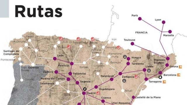 Garrafal error de Renfe: Sitúa A Coruña en Arzúa, Ferrol en Lugo y Vigo en Portugal