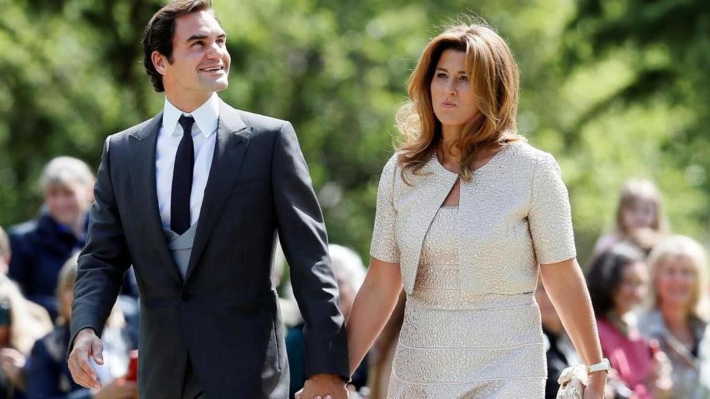 Mirka Vavrinec y Roger Federer