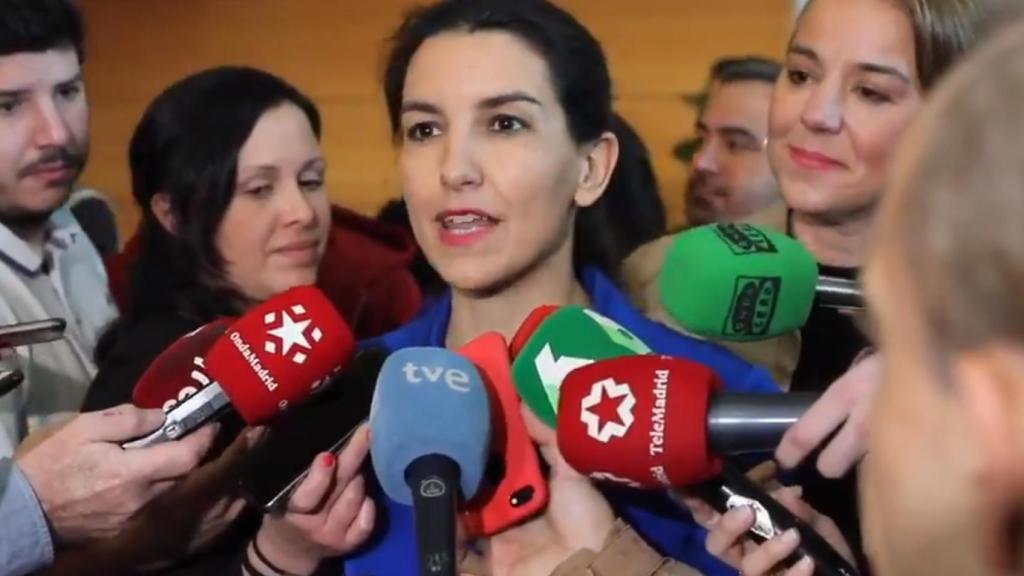 Rocío Monasterio, portavoz de Vox en la Asamblea de Madrid.