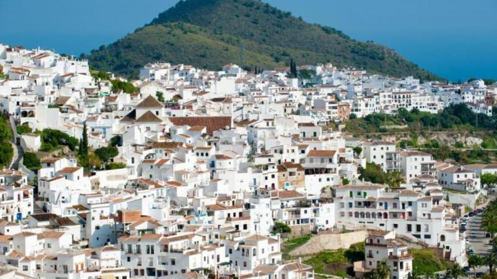 El pueblo de Frigiliana, donde vive Sebastián.