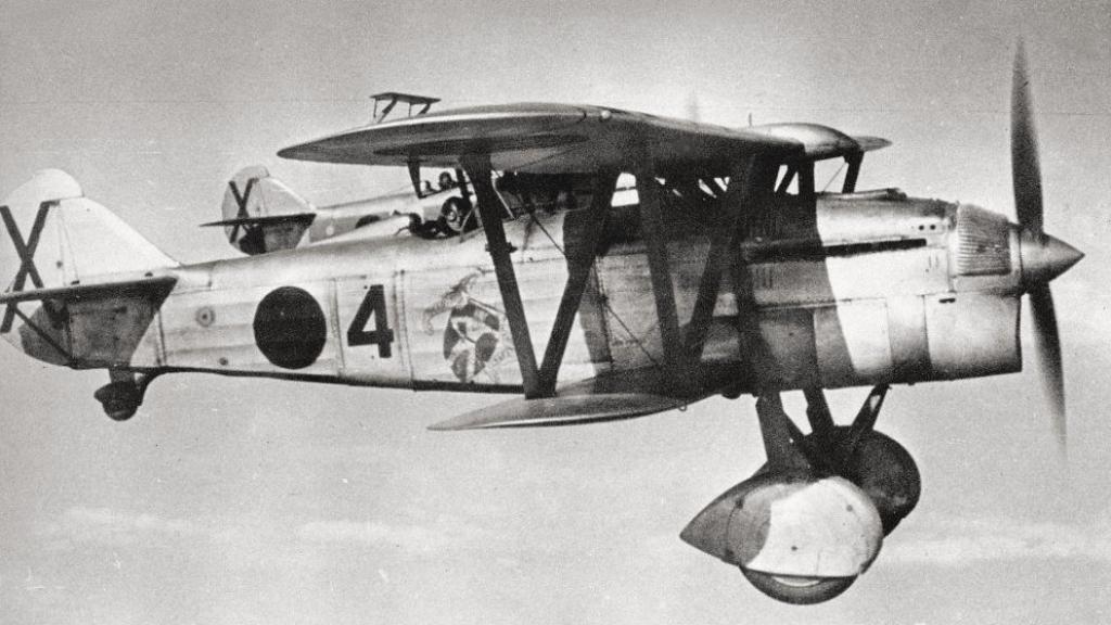 Fiat C.R.32 durante la Guerra Civil Española, modelo pilotado por Joaquín García-Morato.