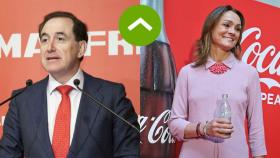 COMO LEONES: Antonio Huertas (Mapfre) y Sol Daurella (Coca-Cola)