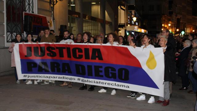 Imagen de archivo de una concentración para pedir justicia por la muerte de Diego Bello